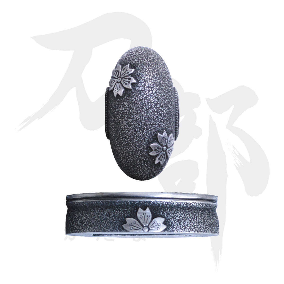 縁頭　鐺　桜　肥後　居合刀用　３点セット 縁頭 鐺 桜 肥後 居合刀用 3点セット 縁頭 鐺 桜 肥後 居合刀用 3点