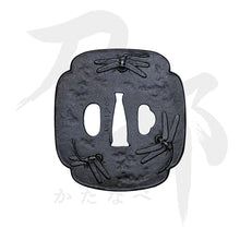 画像をギャラリービューアに読み込む, T-057-MIR4 鉄地 勝虫図鍔 表