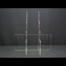 画像をギャラリービューアに読み込む, アクリル刀掛台 三本掛け