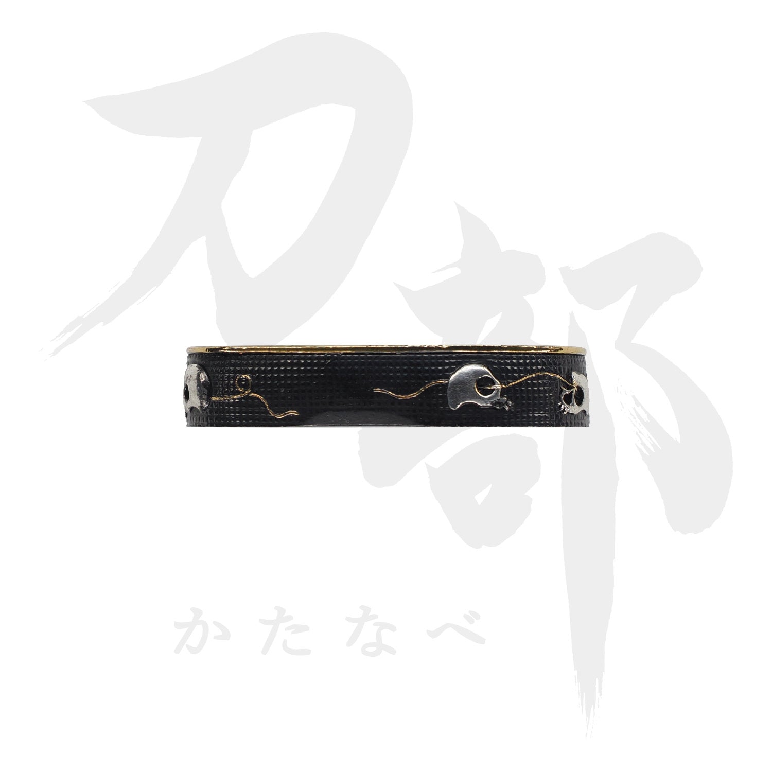 真鍮地 野晒図縁頭｜現代物金具の販売 刀部 かたなべ – 刀部オンライン