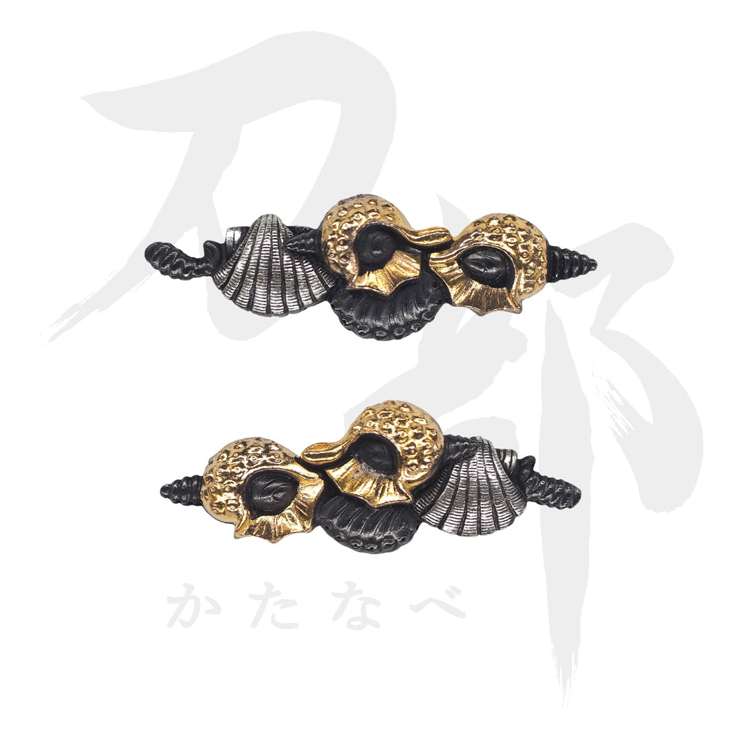 M-011-MAY2 合金 貝図目貫