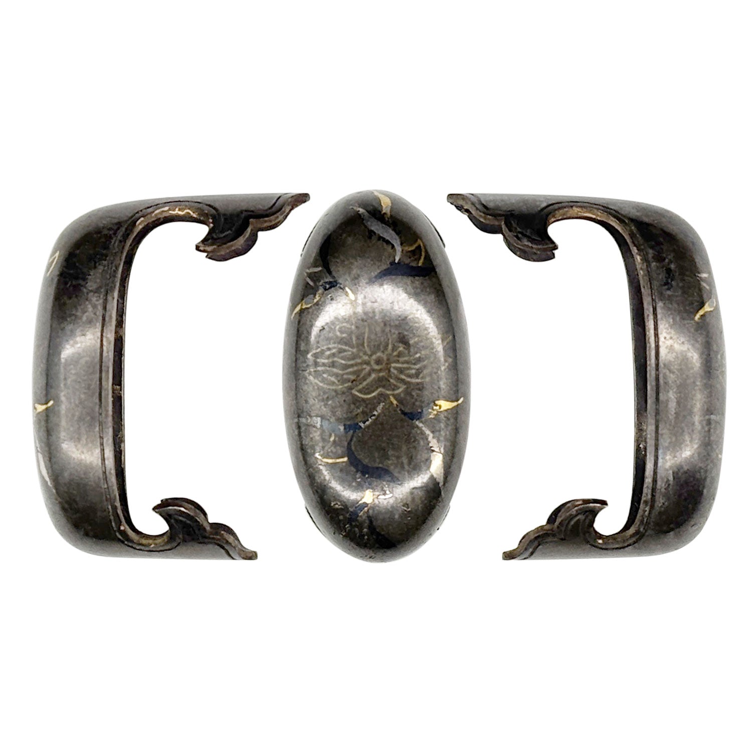 四分一銀地平象嵌 鍬形鐺金具 – 刀部オンラインショップ