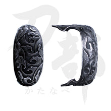 画像をギャラリービューアに読み込む, C-001-MBR2 真鍮地 平波図鐺 正面
