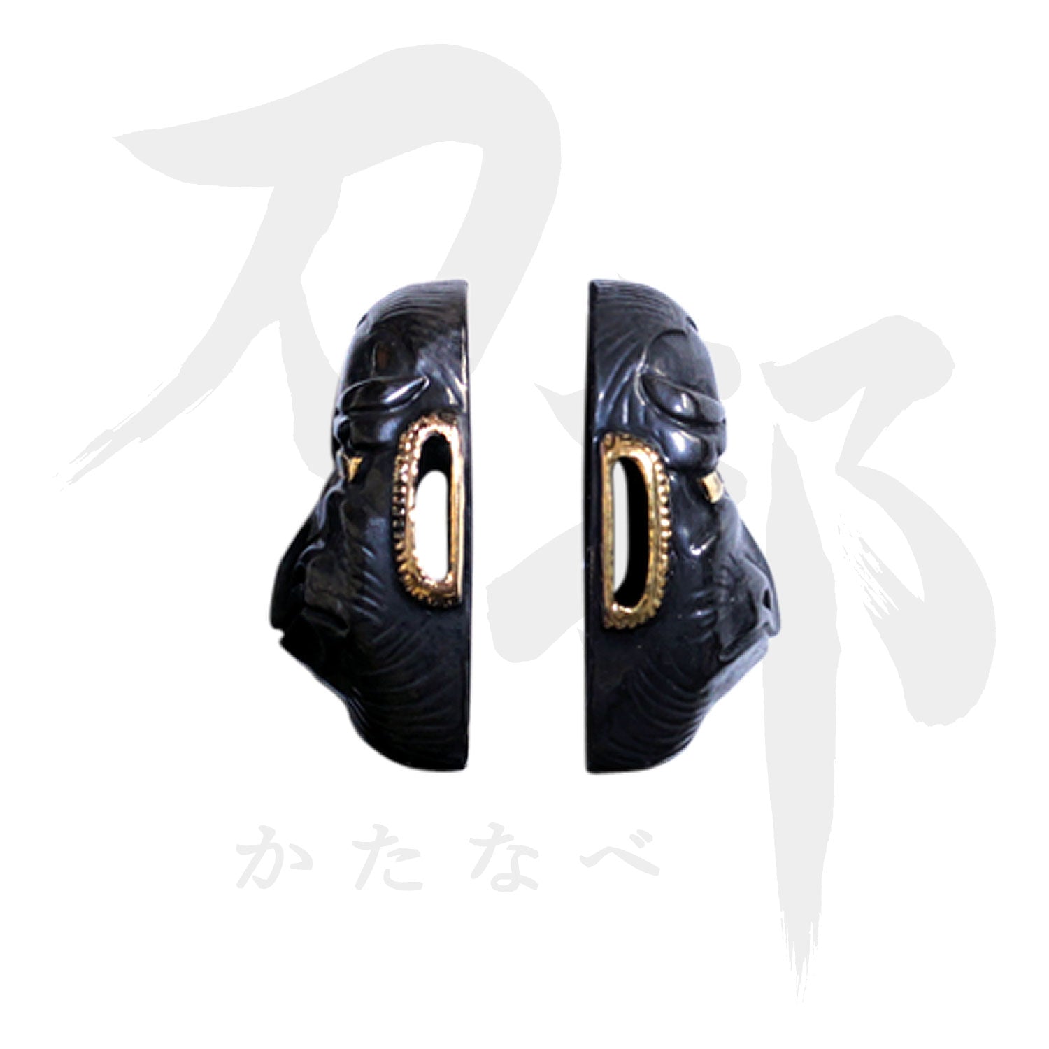 真鍮地 天狗図縁頭｜現代物金具の販売 刀部 かたなべ – 刀部オンライン