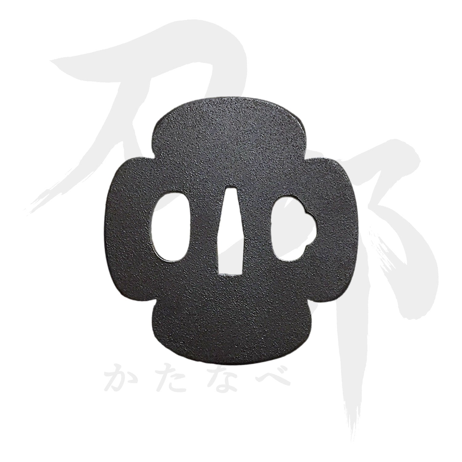 鉄地 入木瓜形無地鍔（小）｜現代物金具の販売 刀部 かたなべ – 刀部
